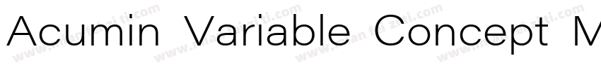 Acumin Variable Concept Medium字体转换